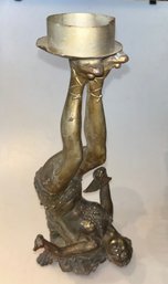 Vintage Lamp Base Figural Art Nouveau