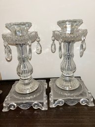 Vintage Crystal Candleholders