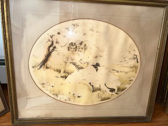 Vintage Framed Pic - Love Letters