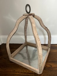 Large Wood Lantern Holder