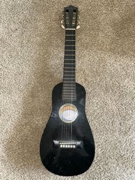 Carlo Robelli CUSG30BKX Ukulele Shaped Mini Travel Guitar Black