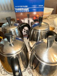 Lot Of 5 Farberware Percolators