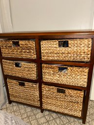 Wicker Basket Storage Organizer