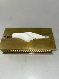 Brass Tissue  Box