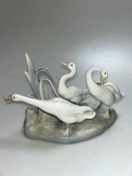 Lladro  Glazed Porcelain Figurine  'Geese Group'