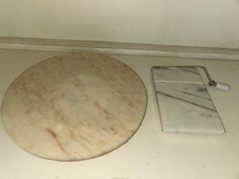 Pair Of Marble Cheese Boards