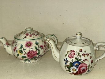 Pair Of English Teapots