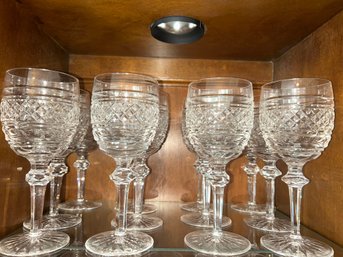 Set Of 12 Waterford Crystal 8 In Goblets