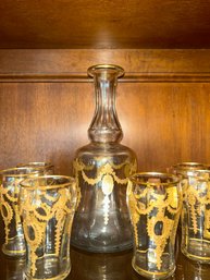 Vintage French Crystal Carafe Set