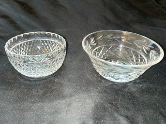 Pair Of Small WATERFORD CRYSTAL Bowls