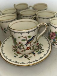 Vintage Aynsley Fine Bone China Demitasse Cup And Saucer Set I'Pembroke'