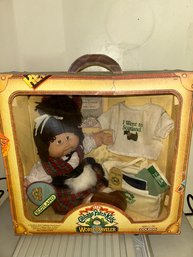 NIB Vintage 1985 Cabbage Patch Kids World Traveler Doll Scotland