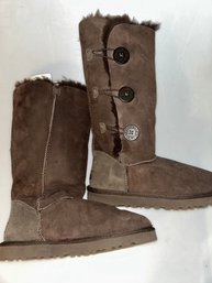 Womens Ugg Brown Boots Size 10