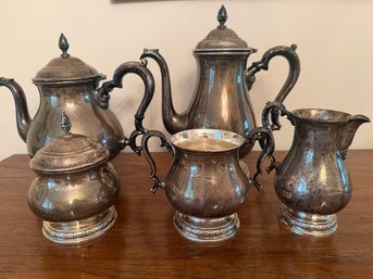 Solid Sterling Silver Tea Service Prelude Pattern 5 Pieces NO SHIPPING