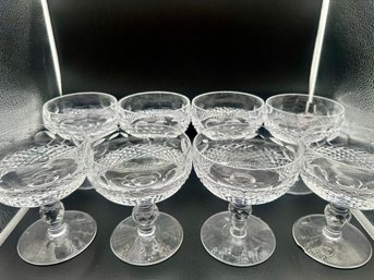 Lot Of *EIGHT (see Note) Waterford Crystal Champagne Coupe Glasses  4 3/4 Inches
