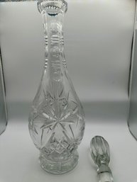 Vintage Bohemian Cut Crystal Decanter