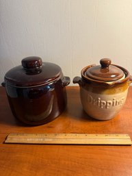 Ceramic Grease & Cooking Fat Jars