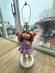 1980s Cabbage Patch Kids Ceramic Table Lamp.  No Shade