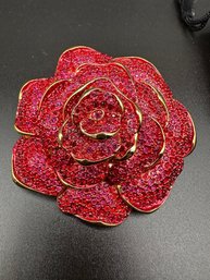 Joan Rivers Vintage Crystal Rhinestone Brooch