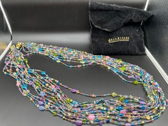 Joan Rivers Necklace Vibrant 'tropical' Pastel Color Palette