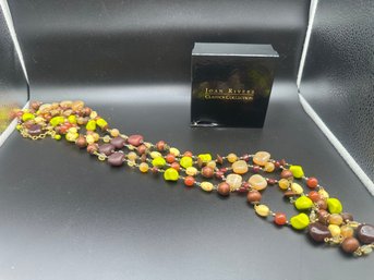 Joan Fivers Classics Vintage Czech Glass Multi-strand Bead Necklace