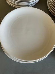 Lot Of TWELVE White Pier 1 Plates