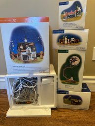 Dept 56 Halloween Haunted Barn And Extras