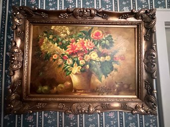Oil Painting Of Vibrant Bouquet
