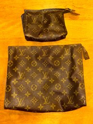 Vintage Louis Vuitton Monogram Trousse Toilette Pair