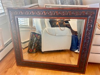 Ornate Wood Frame Mirror