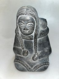 Canadian Canada Toronto Giftcraft Inuit Style Mother & Child Figure