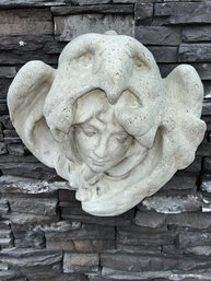 Cement Garden Lady Face