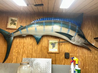 7 Ft Blue Marlin Replica Fish Mount