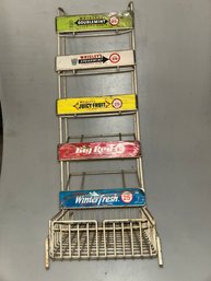 Wrigley's Gum Advertising Store Display Rack Metal