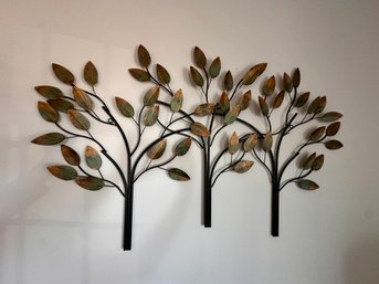 Metal Trees Wall Decor