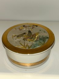 The Art Of Chokin Japan Porcelain Trinket Box