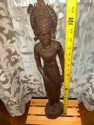 Vintage Balinese Hand-carved Wooden Figure