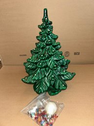 Ceramic Christmas Tree With Lights