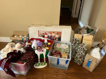 Large Lot Of Assorted Holiday Decor