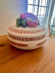 Royal Sealy Ceramic Lidded Casserole Dish/Jar-FIGURAL Hand-Painted