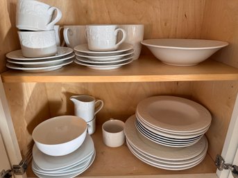 Lot Of Plain White China