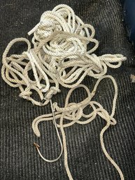 Fishing Rope And Large Hook