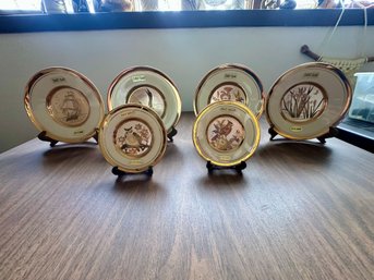 Art Of Chokin Collector Plates Lot Of SIX