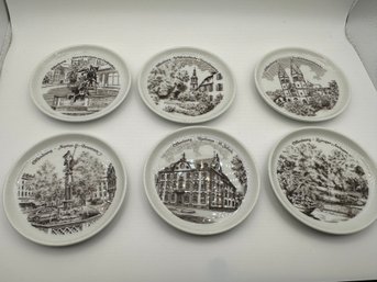 Lot Of SIX GERMAN Porcelain Plates