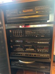 Vintage Fisher Studio Standard Stereo System Rack And Speakers  Untested