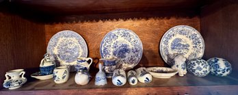 Large Collection Of Blue And White Ceramics, Some Delft (Lot 1)