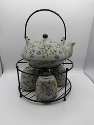 Vintage Pier 1 Imports Tomoko Porcelain Tea Set