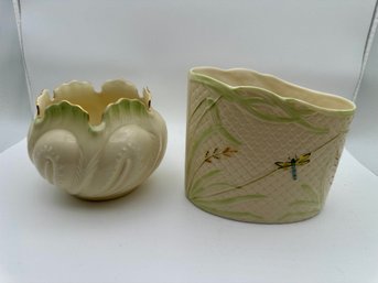 Vintage Belleek Irish Pottery Pieces