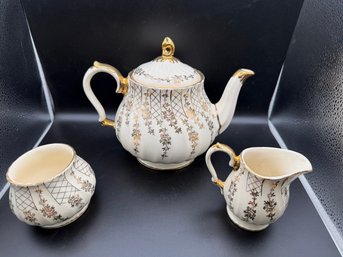 Vintage Mid-century Porcelain Tea Set By James Sadler & Sons