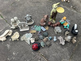 Large Lot Of Outdoor Decor.  Resin